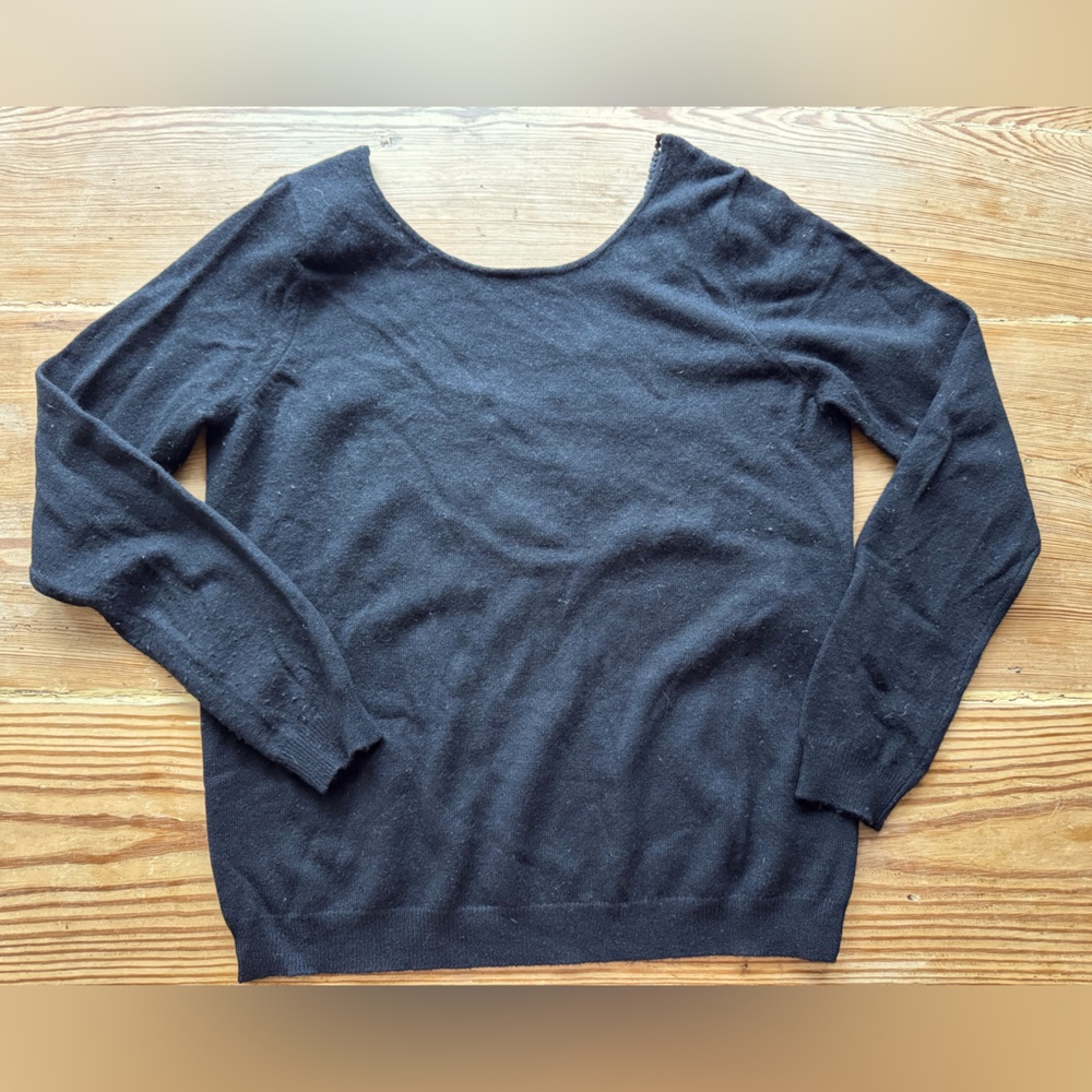 Sezane sweater with lace details